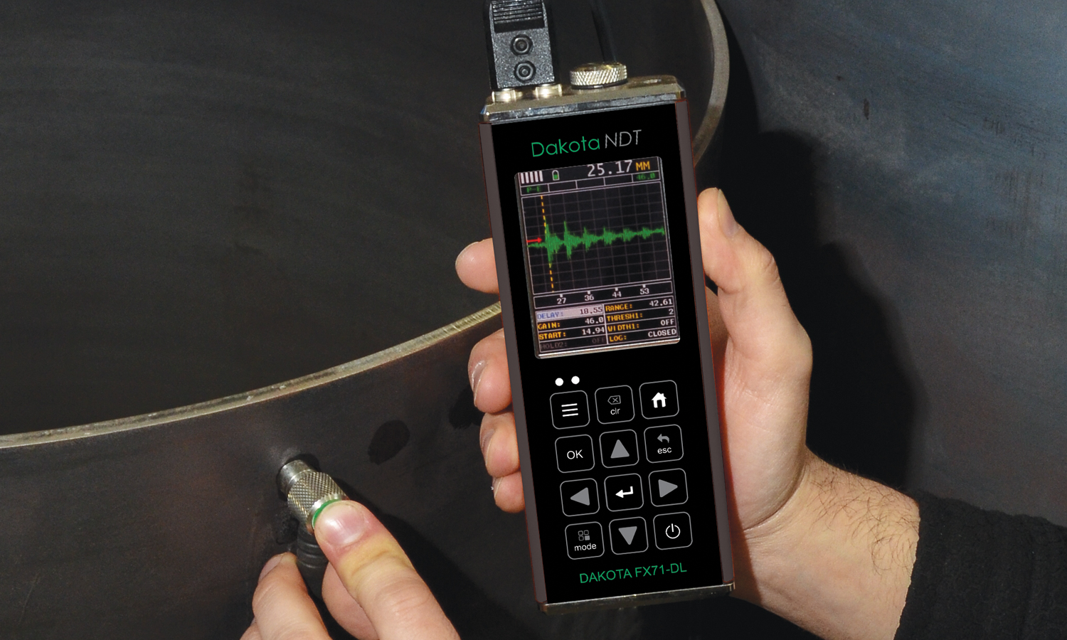 Dakota FX71-DL Ultrasonic Flaw Detector Measuring